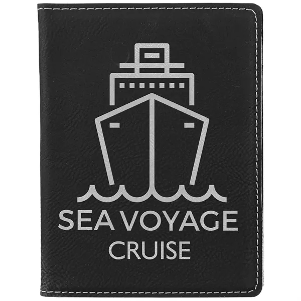 4 1/2" x 5 1/2" black passport holder with three slots... from ASI 74601 Calico