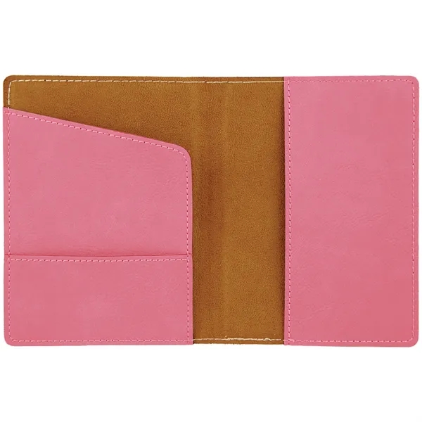 4 1/2" x 5 1/2" pink passport holder with three slots... from ASI 74601 Calico