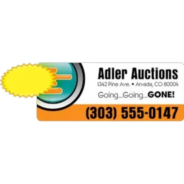 Rectangle shape printed label.... from ASI 66040 Label Works / Label Works®