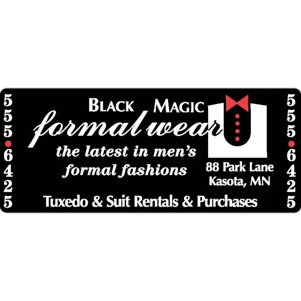 Rectangle-shaped four-color process label available in multiple sizes.... from ASI 66040 Label Works / Label Works®