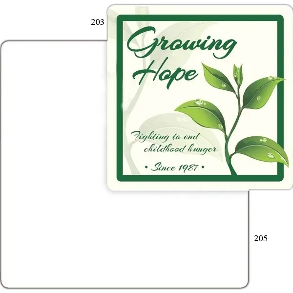 Square shaped weather-resistant outdoor label.... from ASI 66040 Label Works