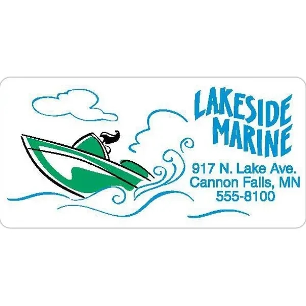 Rectangle die laminated outdoor label.... from ASI 66040 Label Works