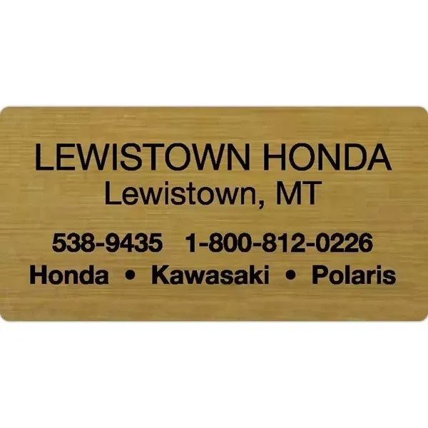 Rectangle die laminated outdoor label.... from ASI 66040 Label Works