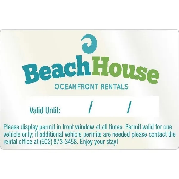 Die laminated rectangle outdoor label.... from ASI 66040 Label Works