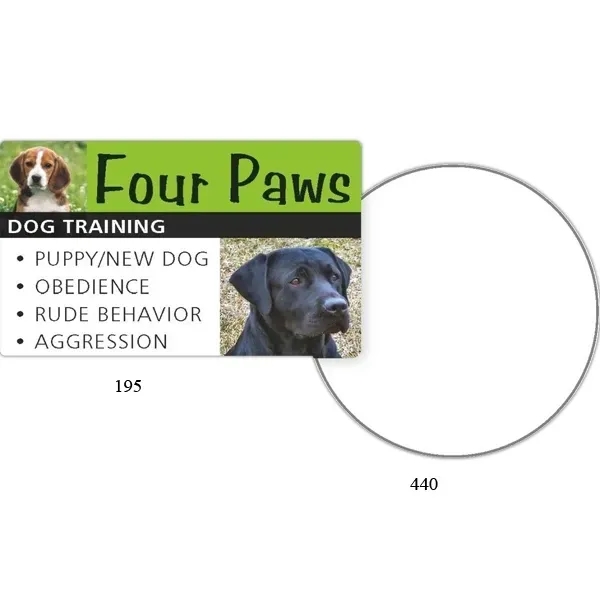Rectangle-shaped four-color process label in multiple sizes on a roll.... from ASI 66040 Label Works / Label Works®
