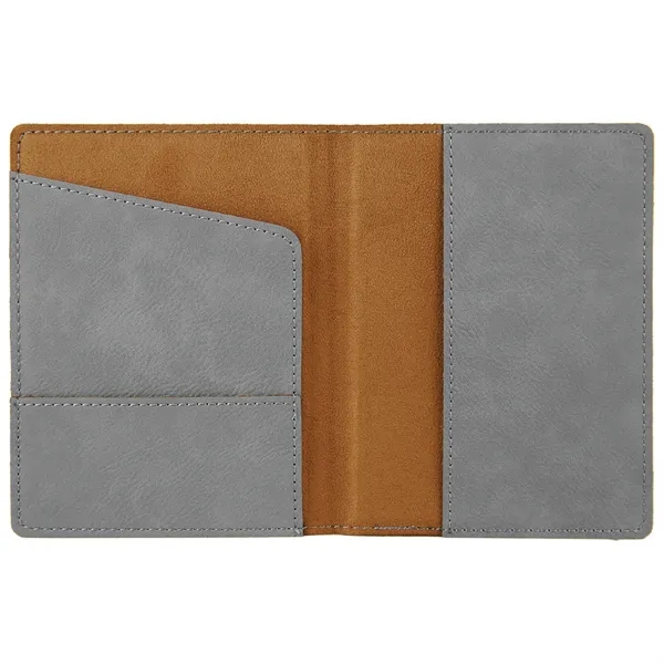 4 1/2" x 5 1/2" gray passport holder with three slots... from ASI 74601 Calico