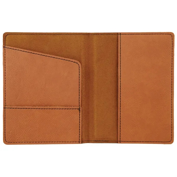 4 1/2" x 5 1/2" rawhide passport holder with three slots... from ASI 74601 Calico