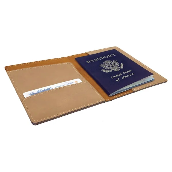 4 1/2" x 5 1/2" light brown passport holder with three... from ASI 74601 Calico