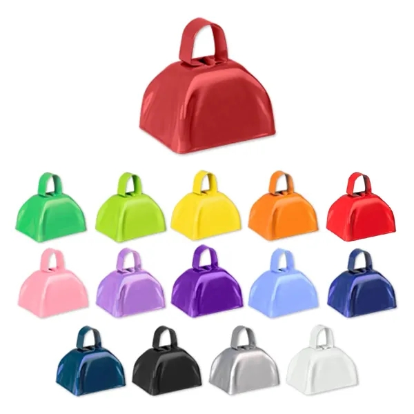 3 inch classic metal cow bell plus 1 color pad print... from ASI 37218 Athena Promo (tm)