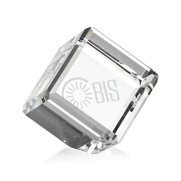 Optical crystal tilted cube award.... from ASI 84592 St Regis Group / St Regis