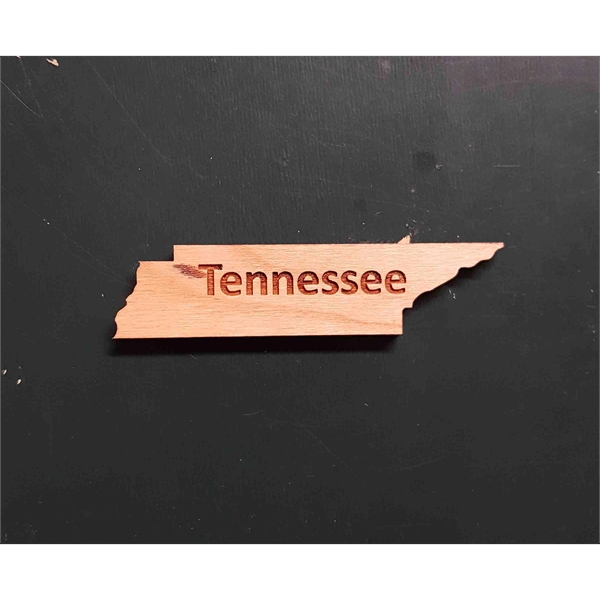 2" hardwood magnets featuring the shape of the State of Tennessee;... from ASI 92531 Unique Custom Products / UCP