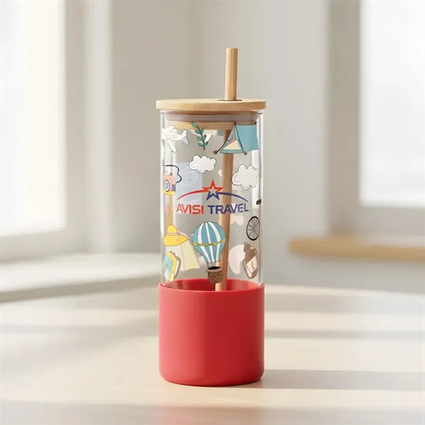 Shanti Borosilicate Tumbler features Borosilicate thermal resistant glass combined with colorful... from ASI 84592 St Regis Group