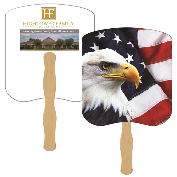 Bread slice shaped digital economy fans with double sided film lamination.... from ASI 67620 Lion Circle Corp / Lion/Circle