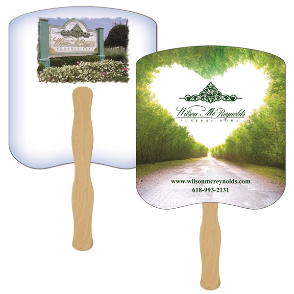 Bread slice shaped digital economy fans with double sided film lamination.... from ASI 67620 Lion Circle Corp / Lion/Circle