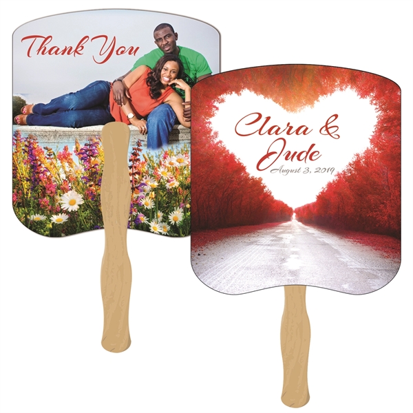 Bread slice shaped digital economy fans with double sided film lamination.... from ASI 67620 Lion Circle Corp / Lion/Circle