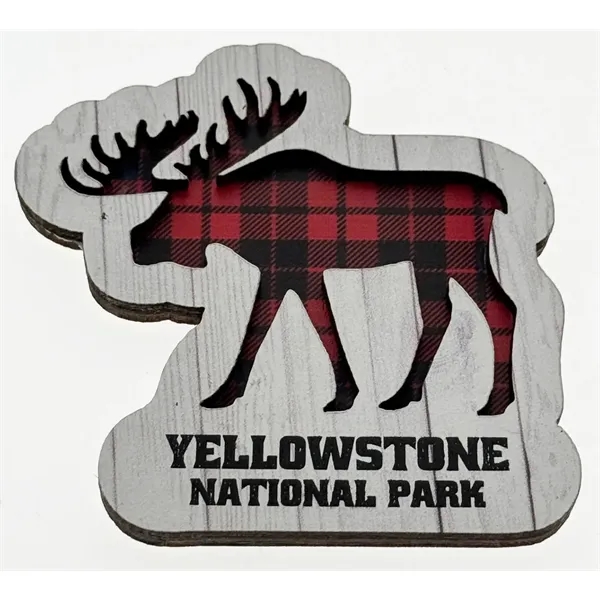 MDF moose and bear magnets with an all-over soft rubber magnet... from ASI 40610 Perry Blackburne Inc