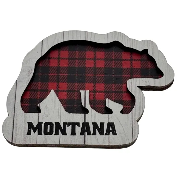 MDF moose and bear magnets with an all-over soft rubber magnet... from ASI 40610 Perry Blackburne Inc