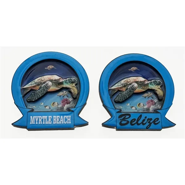 Circular 2-layer MDF magnets with a bear, moose, or turtle design.... from ASI 40610 Perry Blackburne Inc