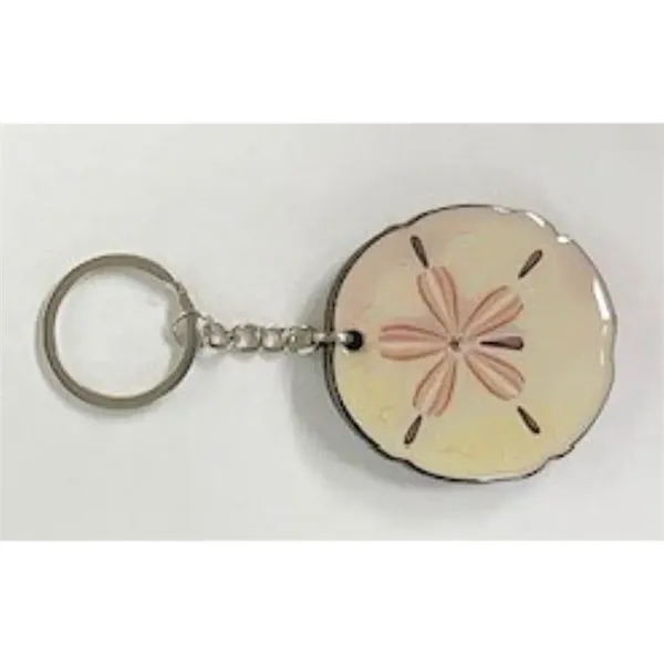 2-layer MDF epoxy sand dollar keychains.... from ASI 40610 Perry Blackburne Inc