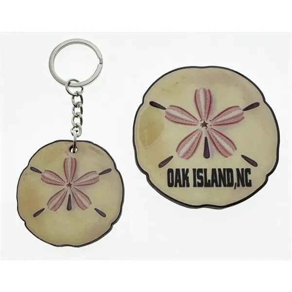 2-layer MDF epoxy sand dollar magnets.... from ASI 40610 Perry Blackburne Inc