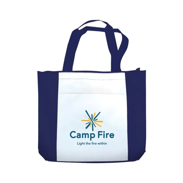 Polyester zipper tote bag with large zipper main compartment.... from ASI 31517 Admart Products / Admart Line