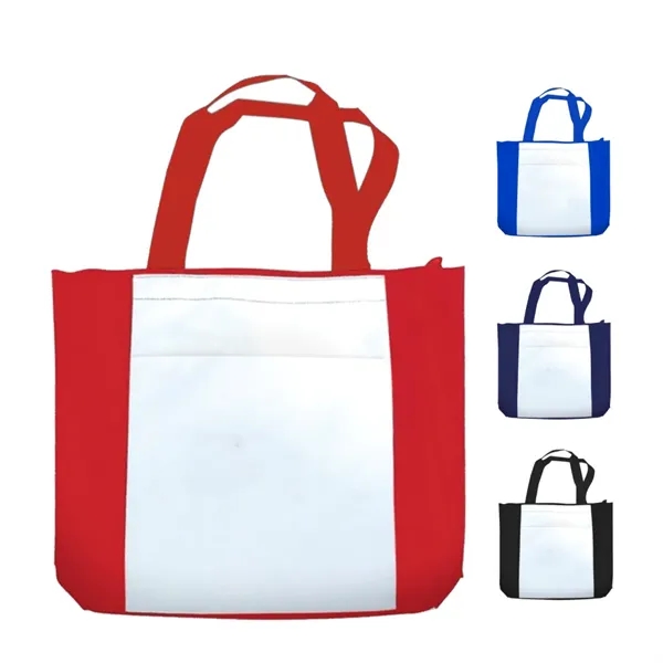 Polyester zipper tote bag with large zipper main compartment.... from ASI 31517 Admart Products / Admart Line