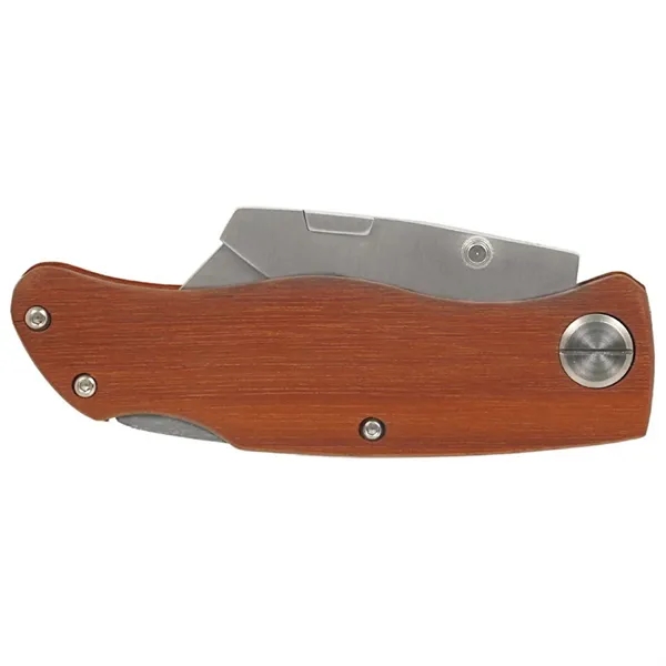 4" x 1 3/8" Rosewood Handle Utility Knife... from ASI 74601 Calico