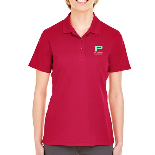 UltraClub® 4.4 oz. women's polo shirt made from 100% polyester, featuring... from ASI 39552 BEL Promo