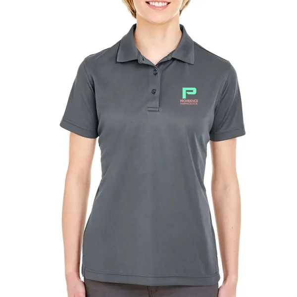 UltraClub® 4.4 oz. women's polo shirt made from 100% polyester, featuring... from ASI 39552 BEL Promo