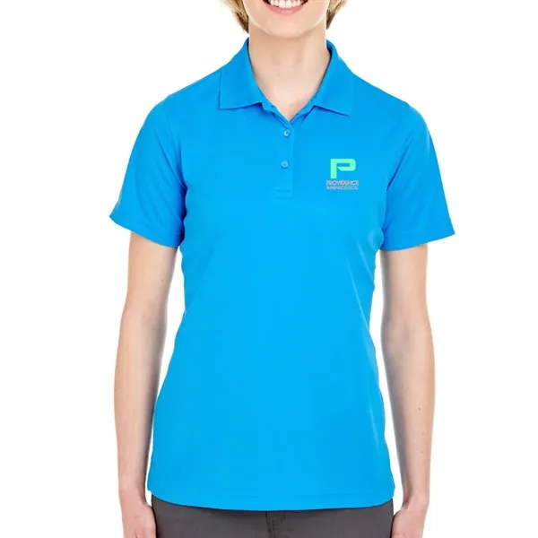 UltraClub® 4.4 oz. women's polo shirt made from 100% polyester, featuring... from ASI 39552 BEL Promo