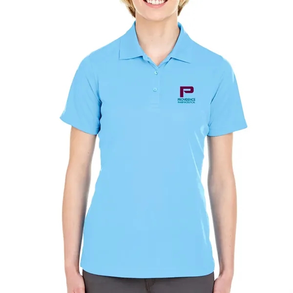 UltraClub® 4.4 oz. women's polo shirt made from 100% polyester, featuring... from ASI 39552 BEL Promo