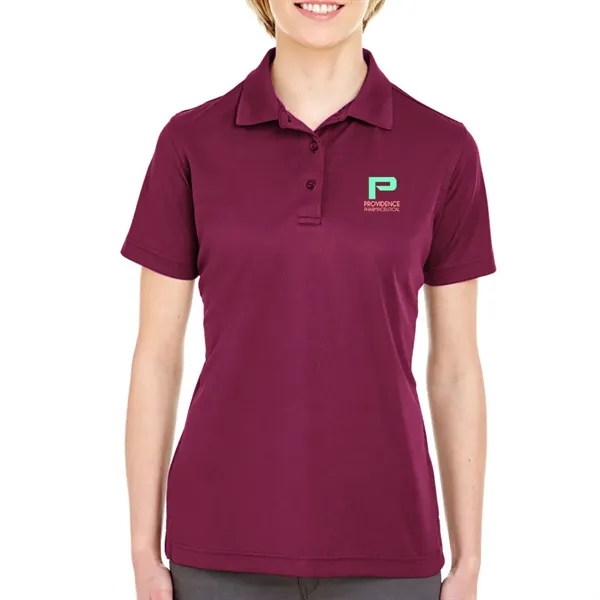 UltraClub® 4.4 oz. women's polo shirt made from 100% polyester, featuring... from ASI 39552 BEL Promo
