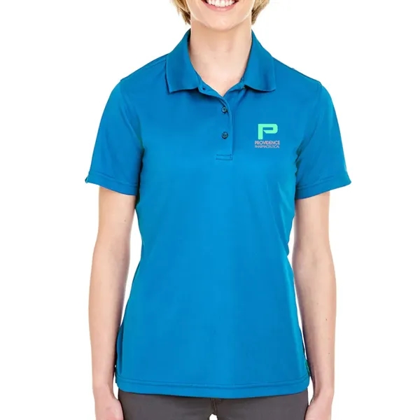 UltraClub® 4.4 oz. women's polo shirt made from 100% polyester, featuring... from ASI 39552 BEL Promo