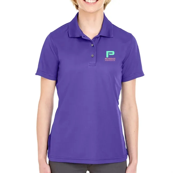 UltraClub® 4.4 oz. women's polo shirt made from 100% polyester, featuring... from ASI 39552 BEL Promo