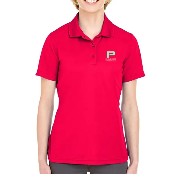 UltraClub® 4.4 oz. women's polo shirt made from 100% polyester, featuring... from ASI 39552 BEL Promo