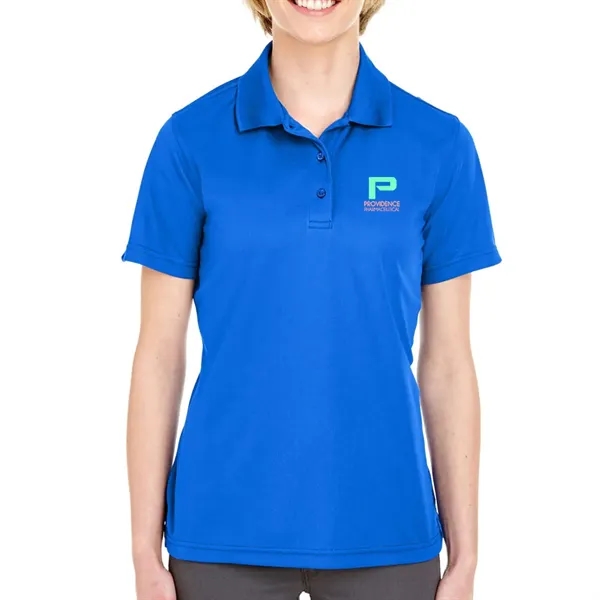 UltraClub® 4.4 oz. women's polo shirt made from 100% polyester, featuring... from ASI 39552 BEL Promo