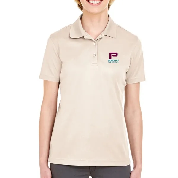 UltraClub® 4.4 oz. women's polo shirt made from 100% polyester, featuring... from ASI 39552 BEL Promo