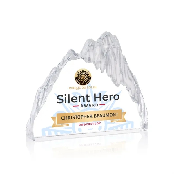 The Glacier Iceberg VividPrint™ Award is a striking freestanding piece crafted... from ASI 84592 St Regis Group / St Regis