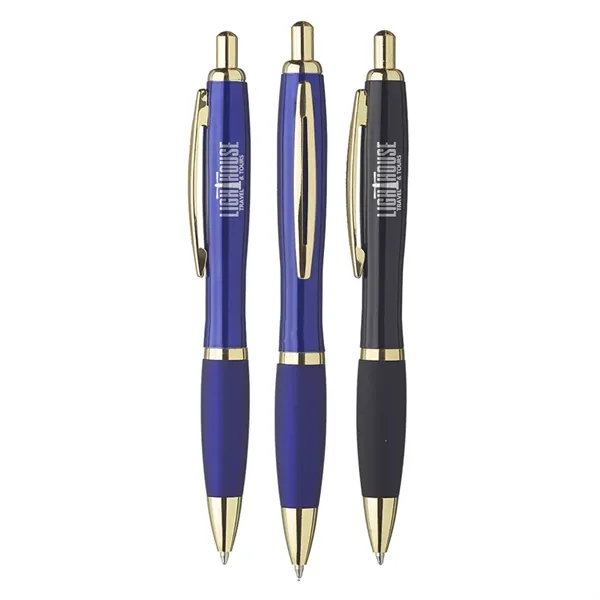 Metal click ballpoint pen with grip.... from ASI 39552 BEL Promo
