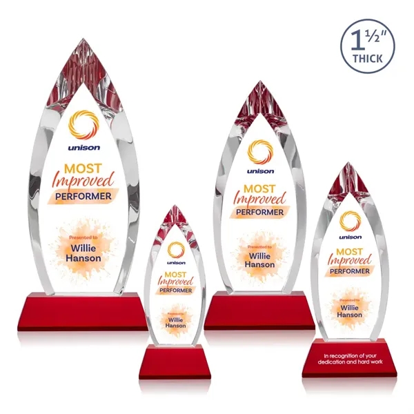 Fortier VividPrint™ Award on Entwhistle Base - Red... from ASI 84592 St Regis Group / St Regis