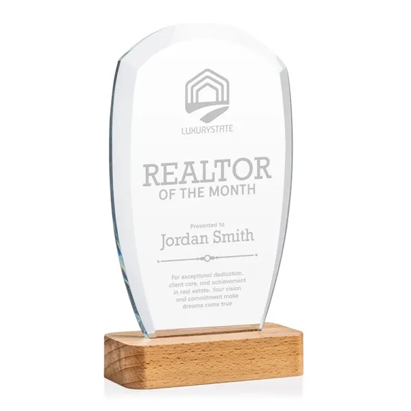 The Bayshore Award features a beautifully polished starfire crystal panel set... from ASI 84592 St Regis Group / St Regis