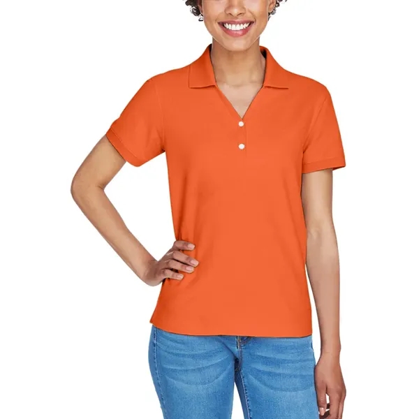 Ladies' short sleeve pique polo made of pima cotton with rib... from ASI 39552 BEL Promo