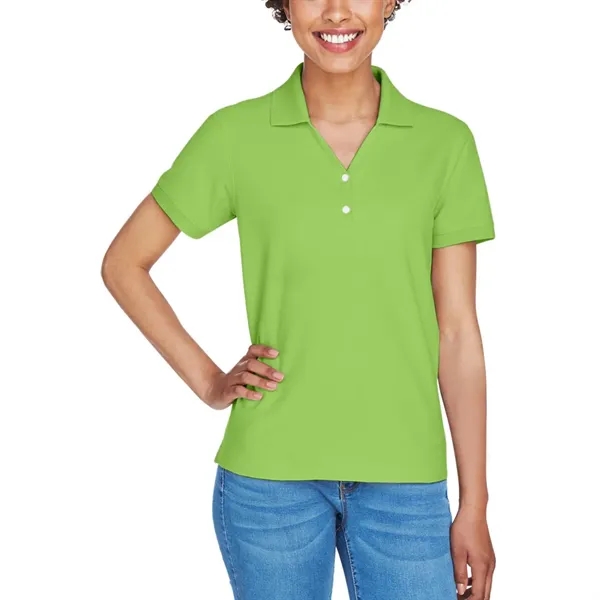 Ladies' short sleeve pique polo made of pima cotton with rib... from ASI 39552 BEL Promo