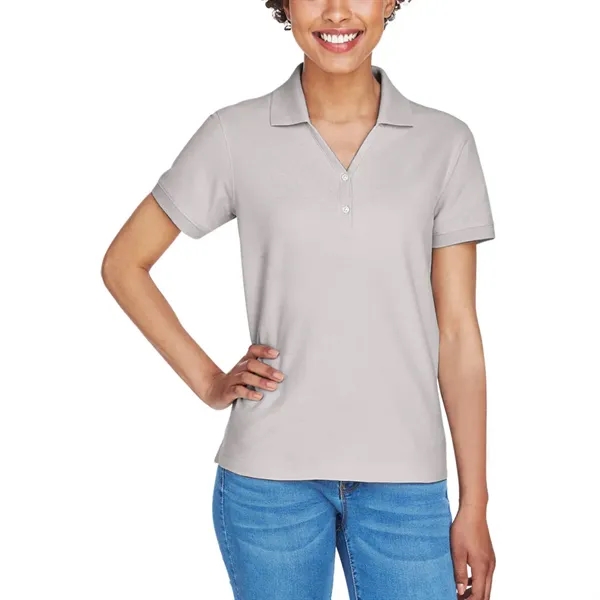 Ladies' short sleeve pique polo made of pima cotton with rib... from ASI 39552 BEL Promo