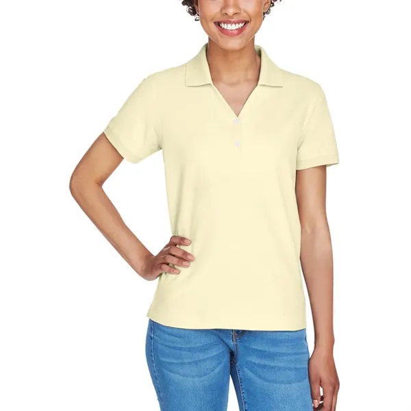 Ladies' short sleeve pique polo made of pima cotton with rib... from ASI 39552 BEL Promo