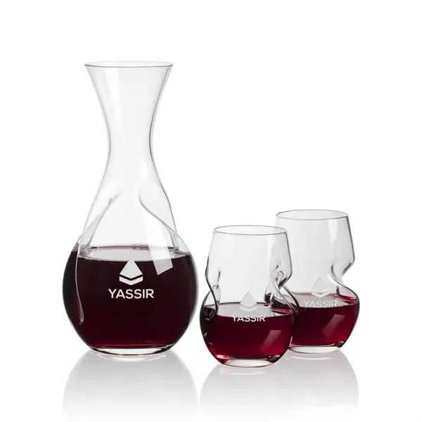 Innovative Lead Free Crystalline Carafe features a built-in aerator to enhance... from ASI 84592 St Regis Group