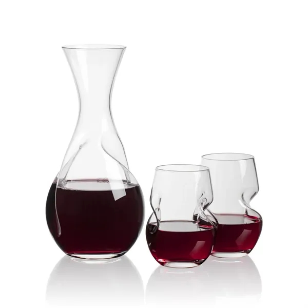 Innovative Lead Free Crystalline Carafe features a built-in aerator to enhance... from ASI 84592 St Regis Group