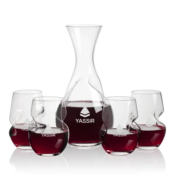 Innovative Lead Free Crystalline Carafe features a built-in aerator to enhance... from ASI 84592 St Regis Group