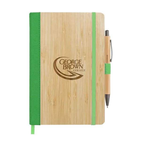 The Forleo Bamboo Notebook & Lucky Clicker Bamboo Pen Set combines... from ASI 84592 St Regis Group
