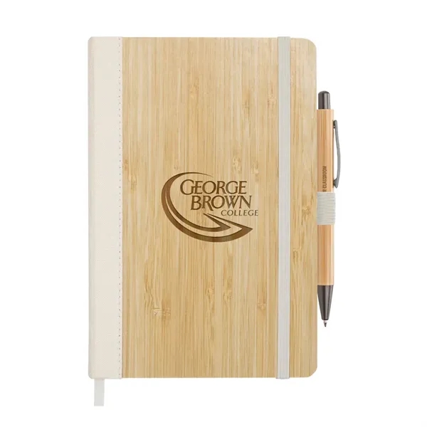 The Forleo Bamboo Notebook & Lucky Clicker Bamboo Pen Set combines... from ASI 84592 St Regis Group